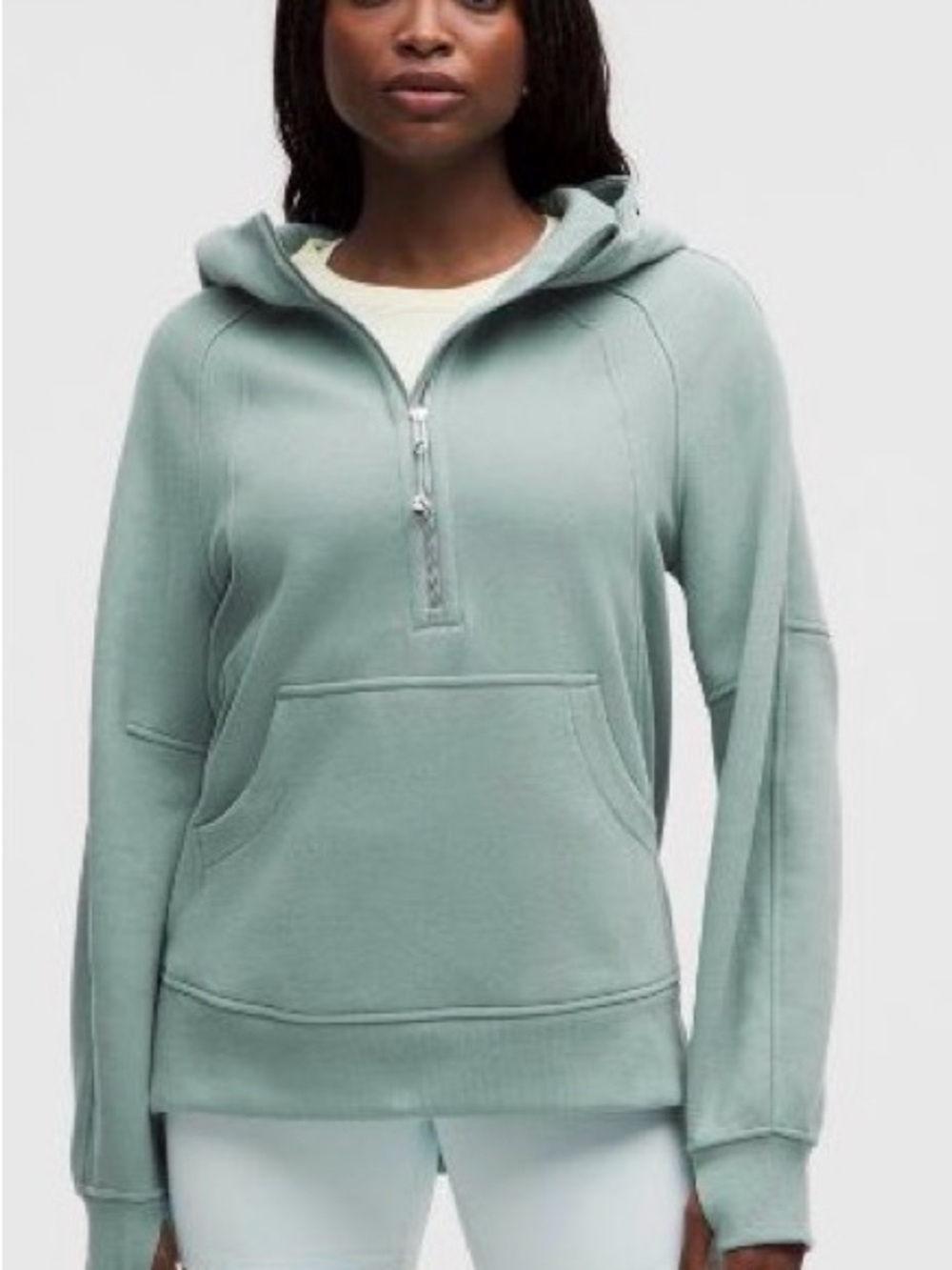 Women's Scuba Half-Zip Hoodie Sweatshirt